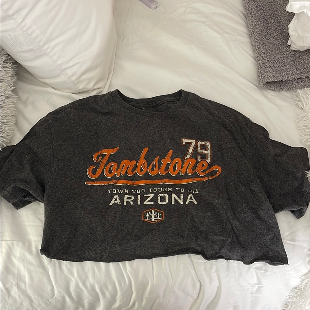 Gray Tombstone Arizona Graphic Tee